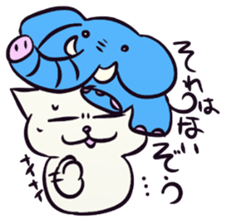 Daily life of the "SHIRONEKO" -old boy- sticker #4614593