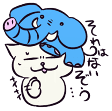 Daily life of the "SHIRONEKO" -old boy- sticker #4614593