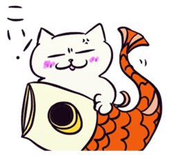 Daily life of the "SHIRONEKO" -old boy- sticker #4614594