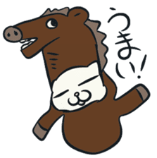 Daily life of the "SHIRONEKO" -old boy- sticker #4614595