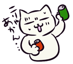 Daily life of the "SHIRONEKO" -old boy- sticker #4614596