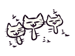 Daily life of the "SHIRONEKO" -old boy- sticker #4614598