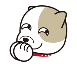 He is faithful dog. sticker #4614733