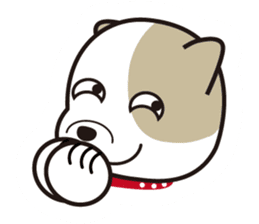 He is faithful dog. sticker #4614733
