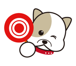 He is faithful dog. sticker #4614736