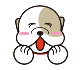 He is faithful dog. sticker #4614742