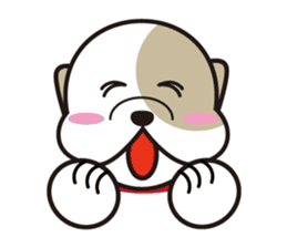 He is faithful dog. sticker #4614742