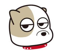 He is faithful dog. sticker #4614743