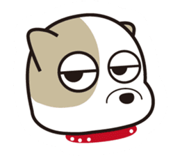 He is faithful dog. sticker #4614743