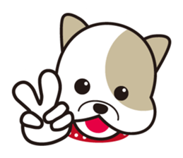 He is faithful dog. sticker #4614746