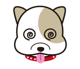 He is faithful dog. sticker #4614747