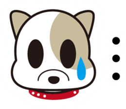 He is faithful dog. sticker #4614748