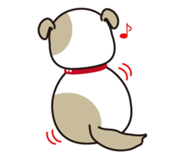He is faithful dog. sticker #4614753