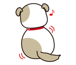He is faithful dog. sticker #4614753