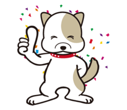 He is faithful dog. sticker #4614754