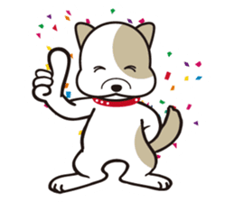 He is faithful dog. sticker #4614754