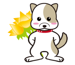 He is faithful dog. sticker #4614755