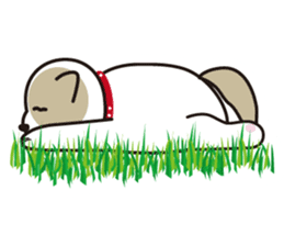 He is faithful dog. sticker #4614756