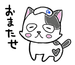 "SHIRO" the Onsen street cat sticker #4614760