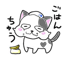 "SHIRO" the Onsen street cat sticker #4614765