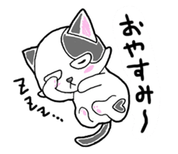 "SHIRO" the Onsen street cat sticker #4614770