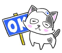 "SHIRO" the Onsen street cat sticker #4614771
