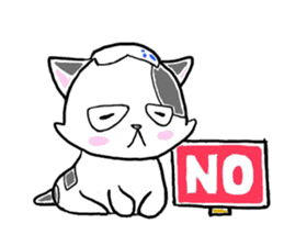 "SHIRO" the Onsen street cat sticker #4614772