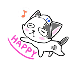"SHIRO" the Onsen street cat sticker #4614777