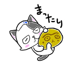 "SHIRO" the Onsen street cat sticker #4614798