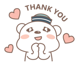 A Cute white bear sticker #4615042