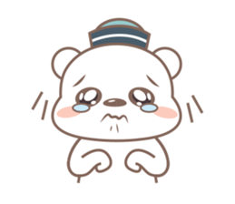 A Cute white bear sticker #4615043