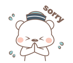 A Cute white bear sticker #4615046