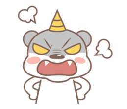 A Cute white bear sticker #4615048