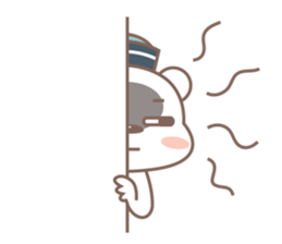 A Cute white bear sticker #4615049