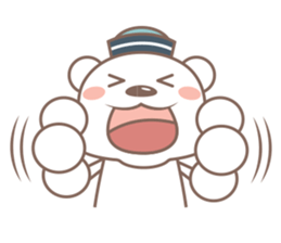 A Cute white bear sticker #4615050