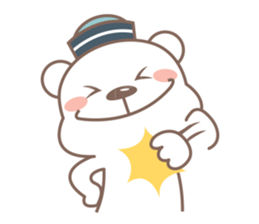 A Cute white bear sticker #4615051