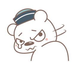 A Cute white bear sticker #4615052