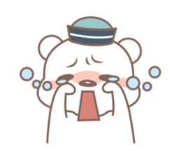 A Cute white bear sticker #4615053