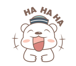 A Cute white bear sticker #4615055