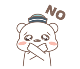 A Cute white bear sticker #4615056