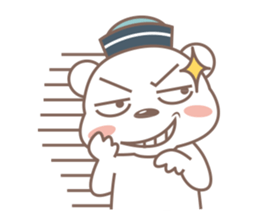 A Cute white bear sticker #4615057