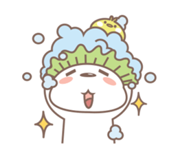 A Cute white bear sticker #4615058