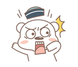A Cute white bear sticker #4615059