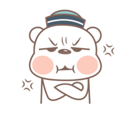A Cute white bear sticker #4615060