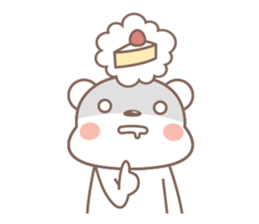 A Cute white bear sticker #4615063