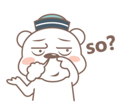 A Cute white bear sticker #4615064
