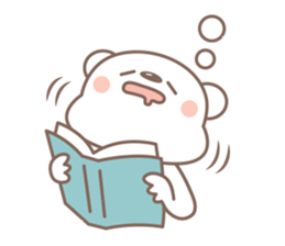 A Cute white bear sticker #4615065