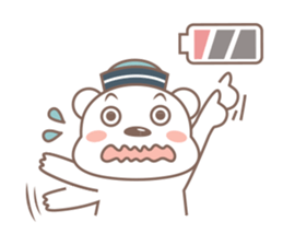 A Cute white bear sticker #4615066