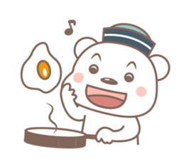 A Cute white bear sticker #4615067