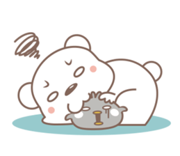 A Cute white bear sticker #4615069